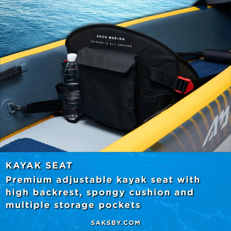 Aqua Marina Tomahawk AIR-K 440 14FT 2-Person High-Pressure Speed Inflatable Kayak [Paddle Excluded] [AIR-K440] (SAK31482) by SAKSBY WHOLESALE