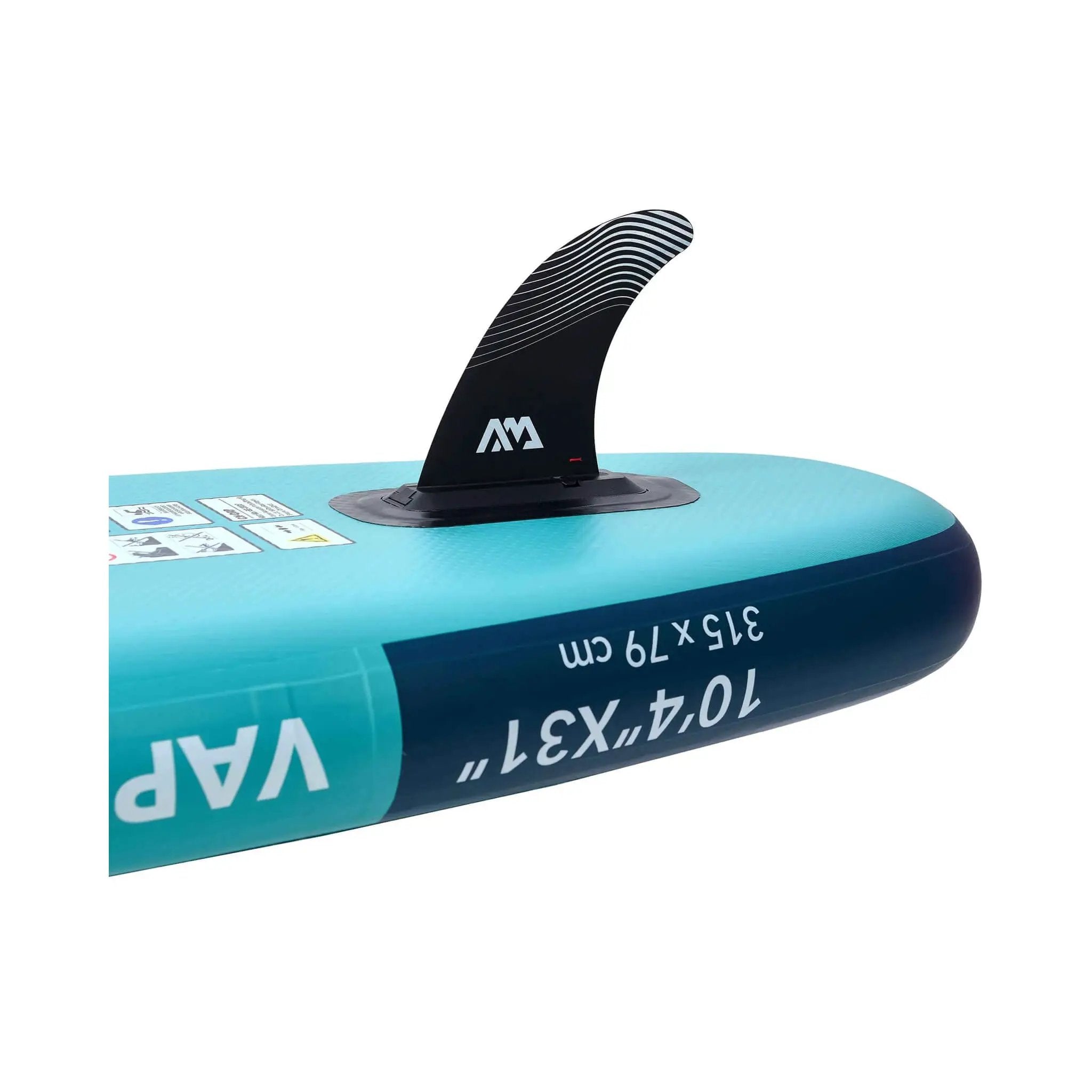 Aqua Marina Vapor 10FT All-Around SUP W/ Sand Ripple Grooved EVA Footpad [BT-23VAP] (SAK60532) by SAKSBY WHOLESALE
