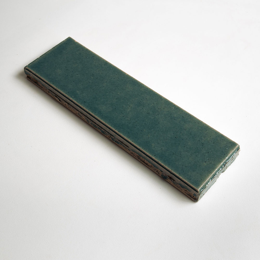 Aqua Marine Textured Glazed Terracotta Tiles 2 1/8x7 1/2 Thin Brick Textured 4x8 Tiles — 1