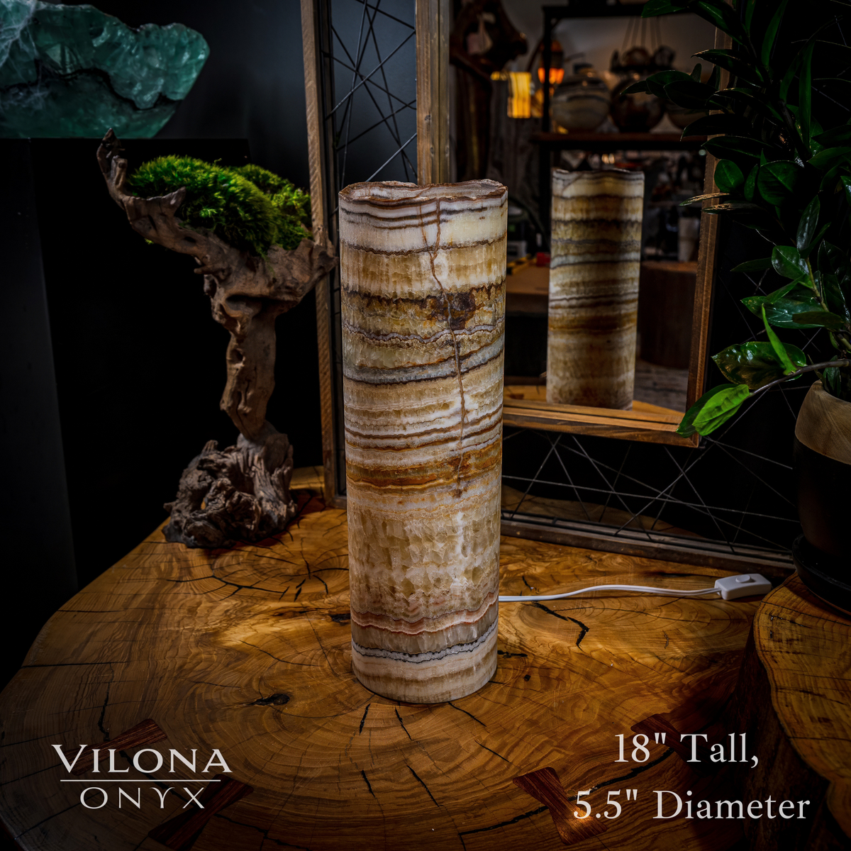Aqua Onyx Lamp (Table Lamp #19), photo 2 of 4