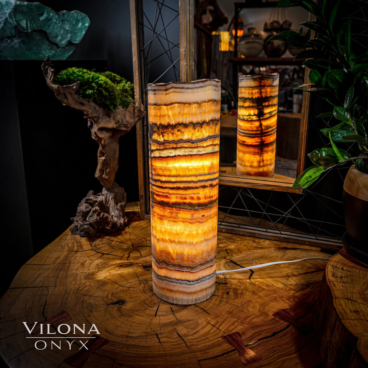 Aqua Onyx Lamp (Table Lamp #19), photo 4 of 4