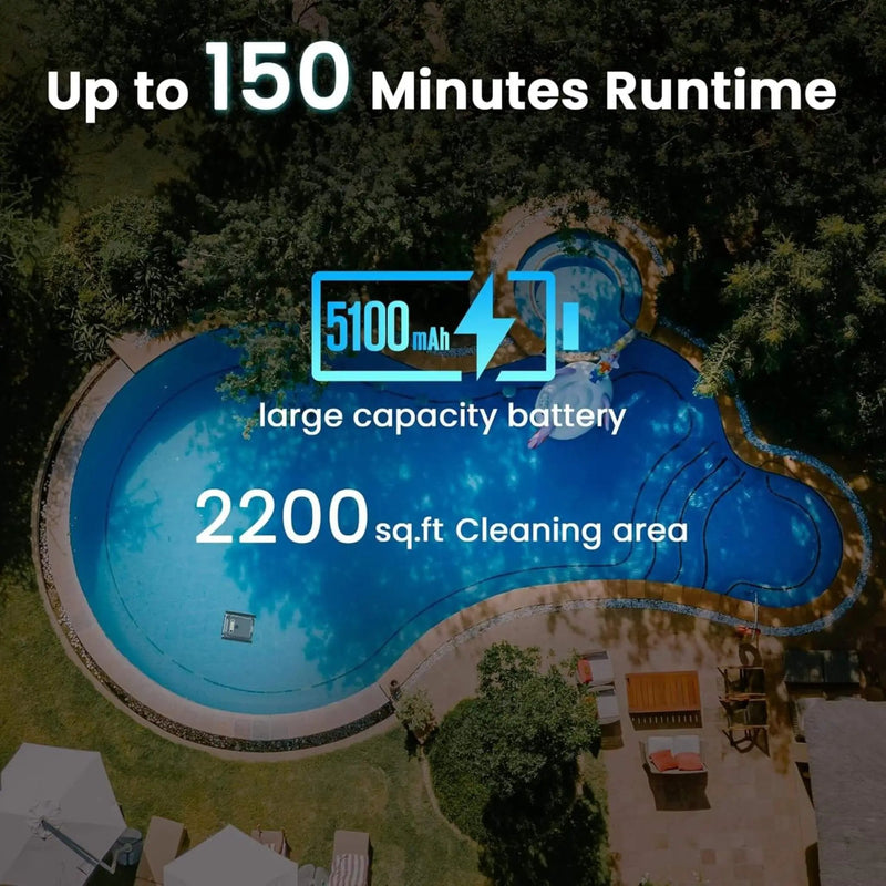 AquaBot Smart Robotic Pool Cleaner With Fast Charging (SAK73916) by SAKSBY WHOLESALE