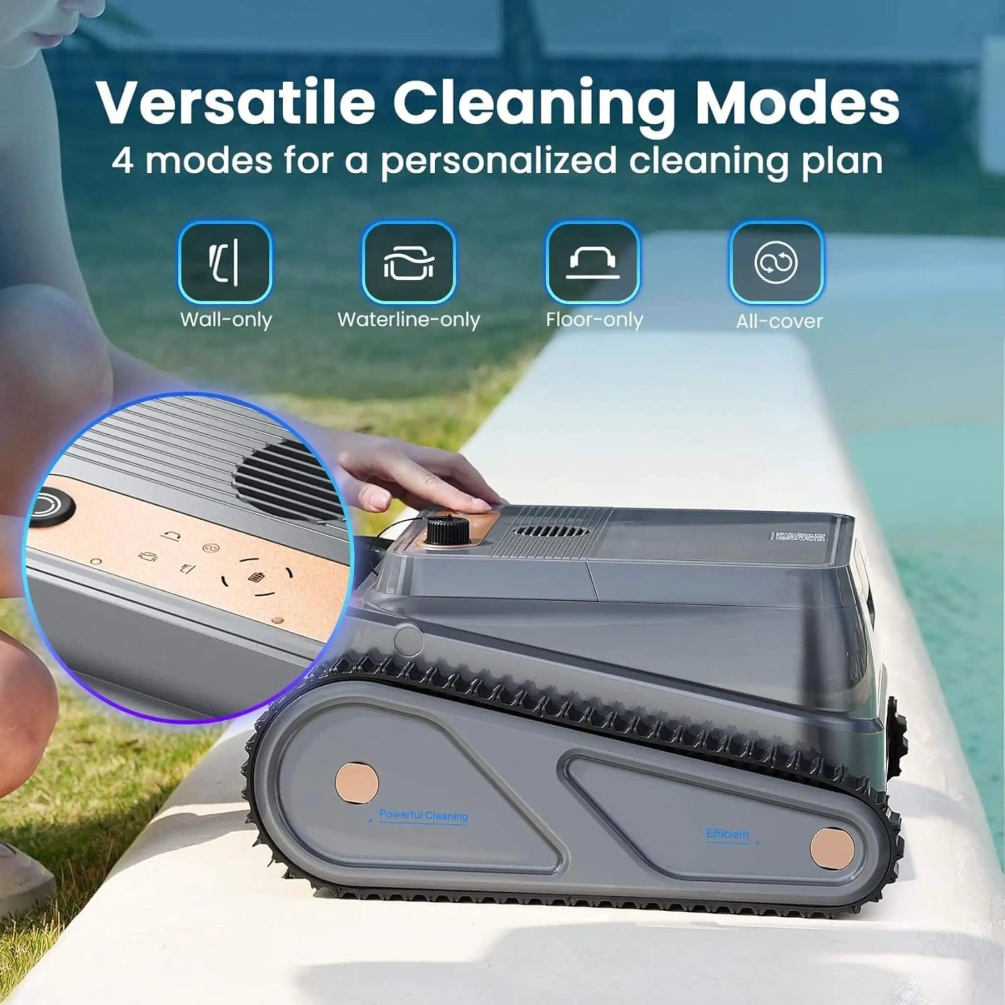AquaBot Smart Robotic Pool Cleaner With Fast Charging (SAK73916) by SAKSBY WHOLESALE