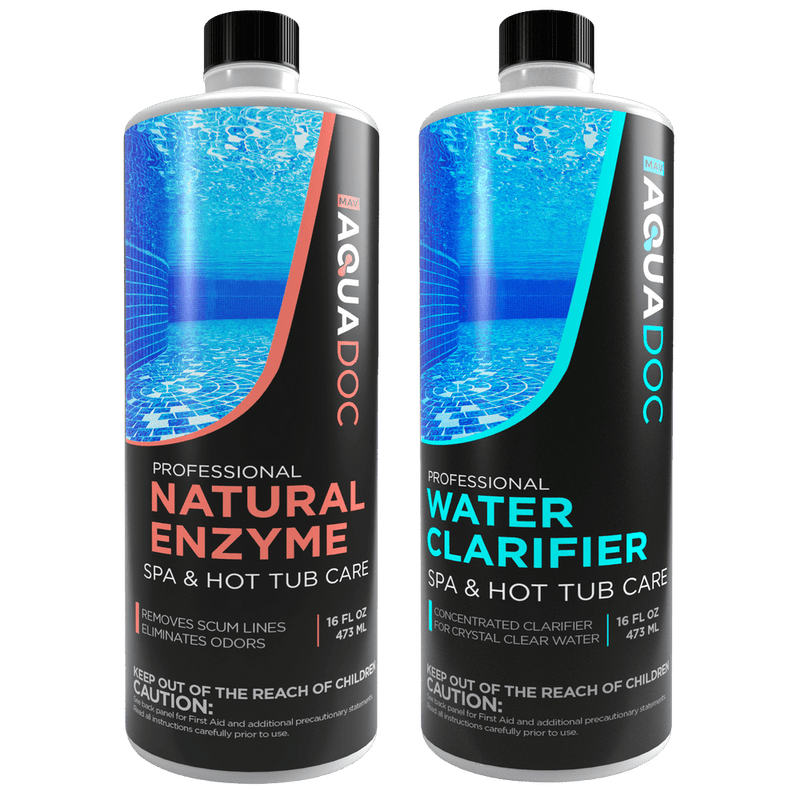 Spa Water Clarifier & Natural Enzyme Bundle by AquaDoc