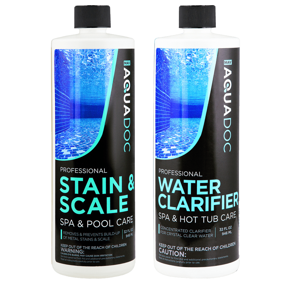 Spa Water Clarifier & Stain and Scale Bundle by AquaDoc