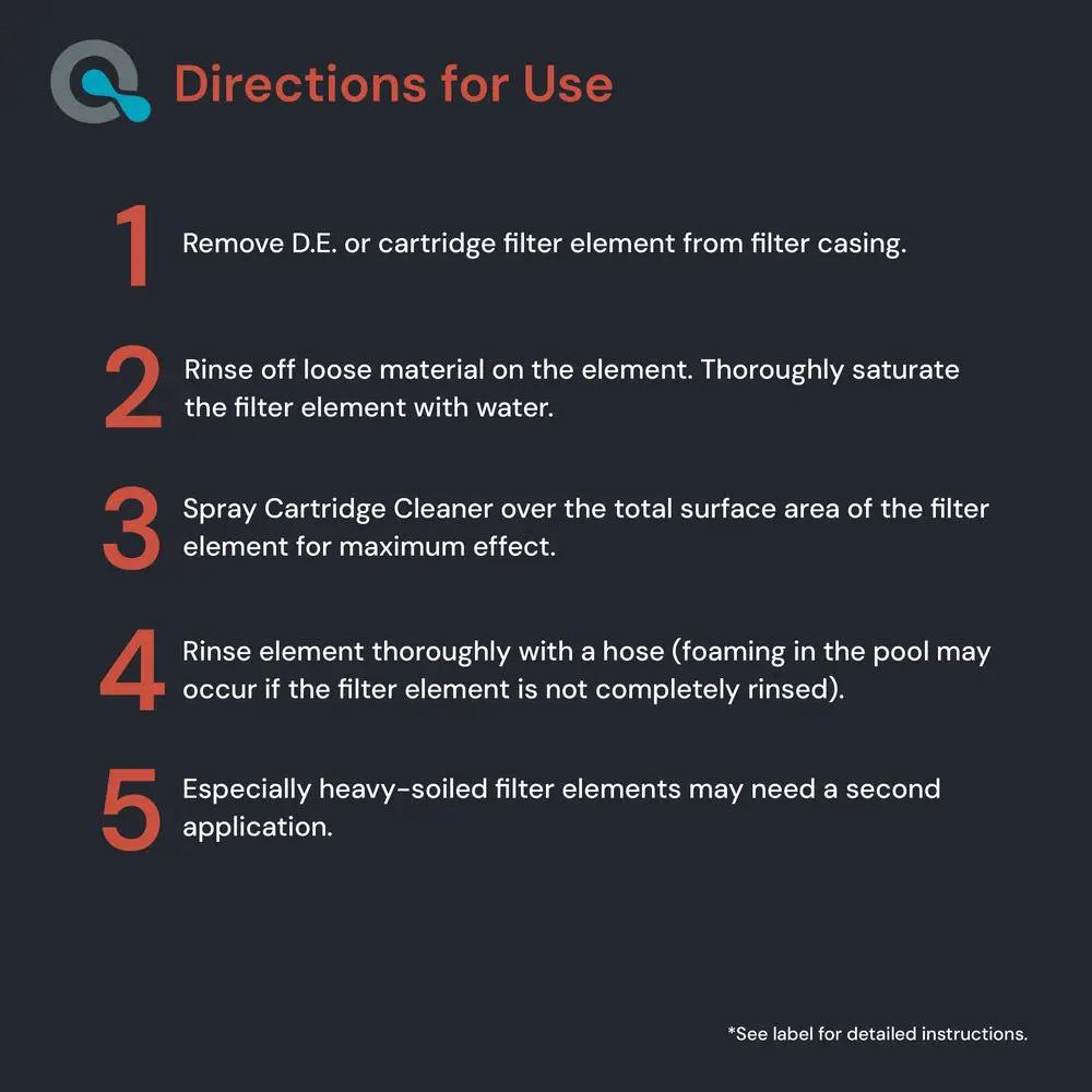 AquaDoc Pool & Spa Cartridge Cleaner Spray – Pool Filter Cleaner