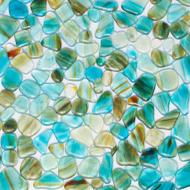 Aquamarine Glossy Gloss Glass Mosaics 12x12 Glass Glossy 12x12 Mosaics