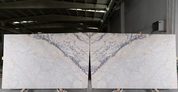 Arabescato Monet Extra Polished Marble Slab Random 3/4