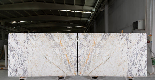 Arabescato Monet Polished Marble Slab Random 3/4