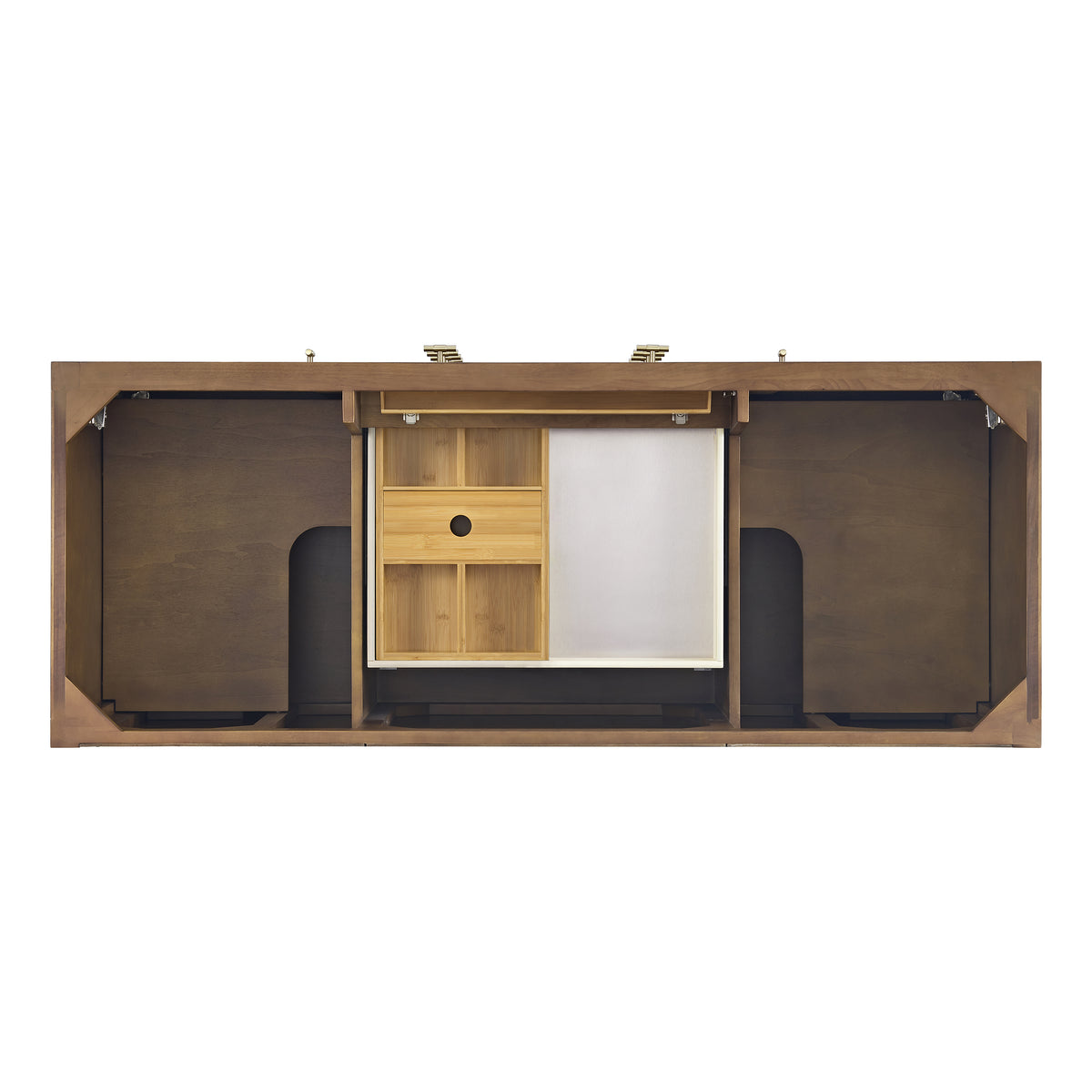 James Martin Myrrin 60" Double Bathroom Vanity, Mid-Century Walnut, view 24
