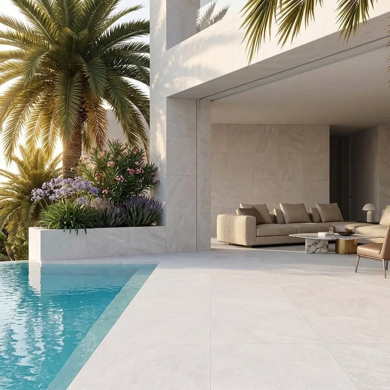 Arctic White R11 Porcelain Pavers 24x24 by Stonetiledepot