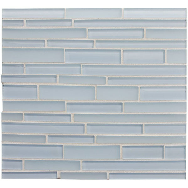 Aria Gloss/matte Interlocking Slides Glass Mosaics 12x12