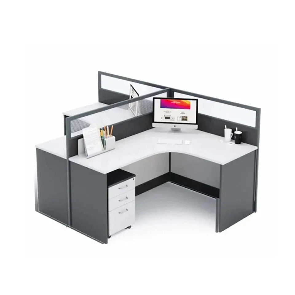 Averon · L-Shaped Cubicle Workstation by Arc Grove