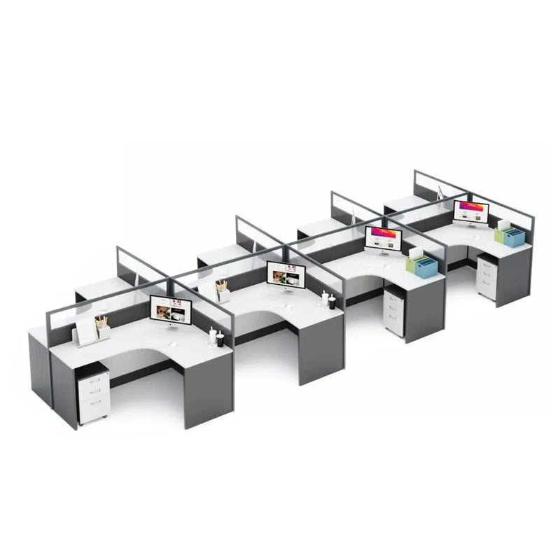 Averon · L-Shaped Cubicle Workstation by Arc Grove