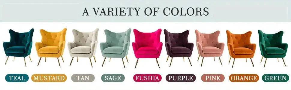 Arm Chair - Luxurious Velvet Blue by House Of Avana