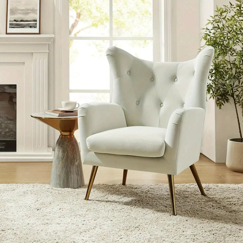 Arm Chair - Luxurious Velvet Blue by House Of Avana