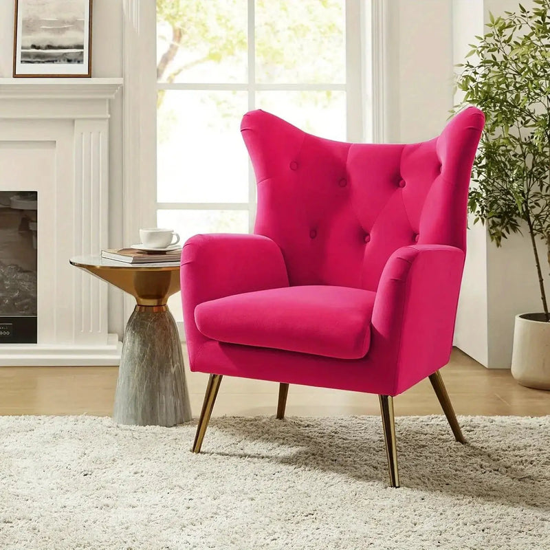 Arm Chair - Luxurious Velvet Blue by House Of Avana