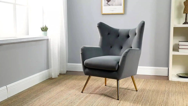 Arm Chair - Luxurious Velvet Blue by House Of Avana
