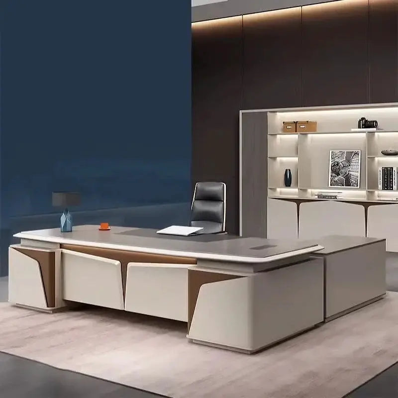 Wynn · Executive Desk w/ Mobile Storage by Arc Grove