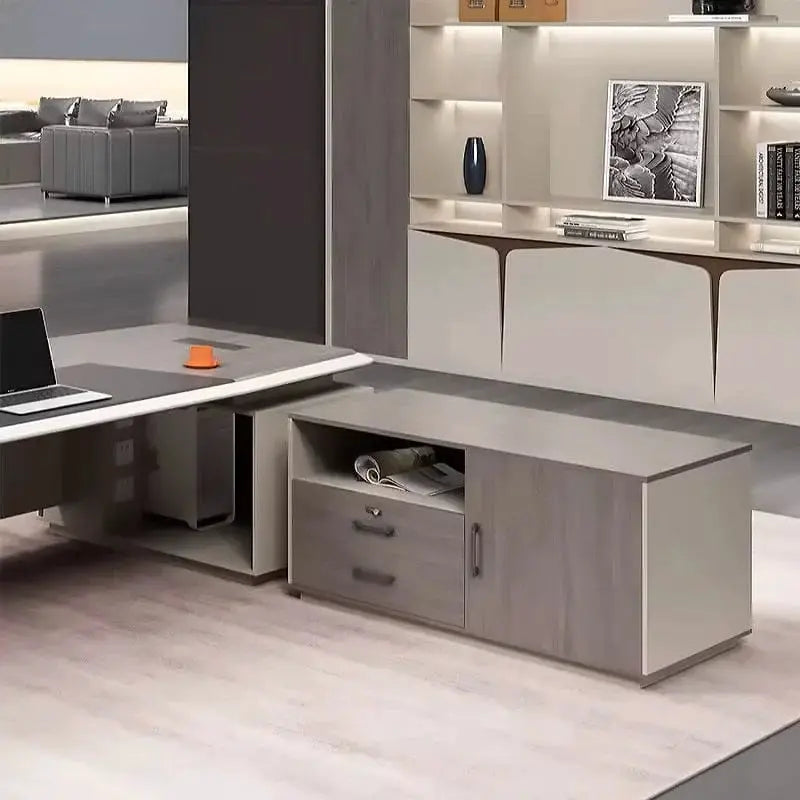 Wynn · Executive Desk w/ Mobile Storage by Arc Grove
