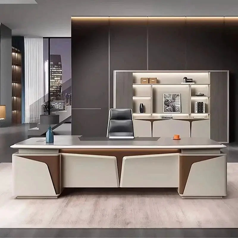 Wynn · Executive Desk w/ Mobile Storage by Arc Grove
