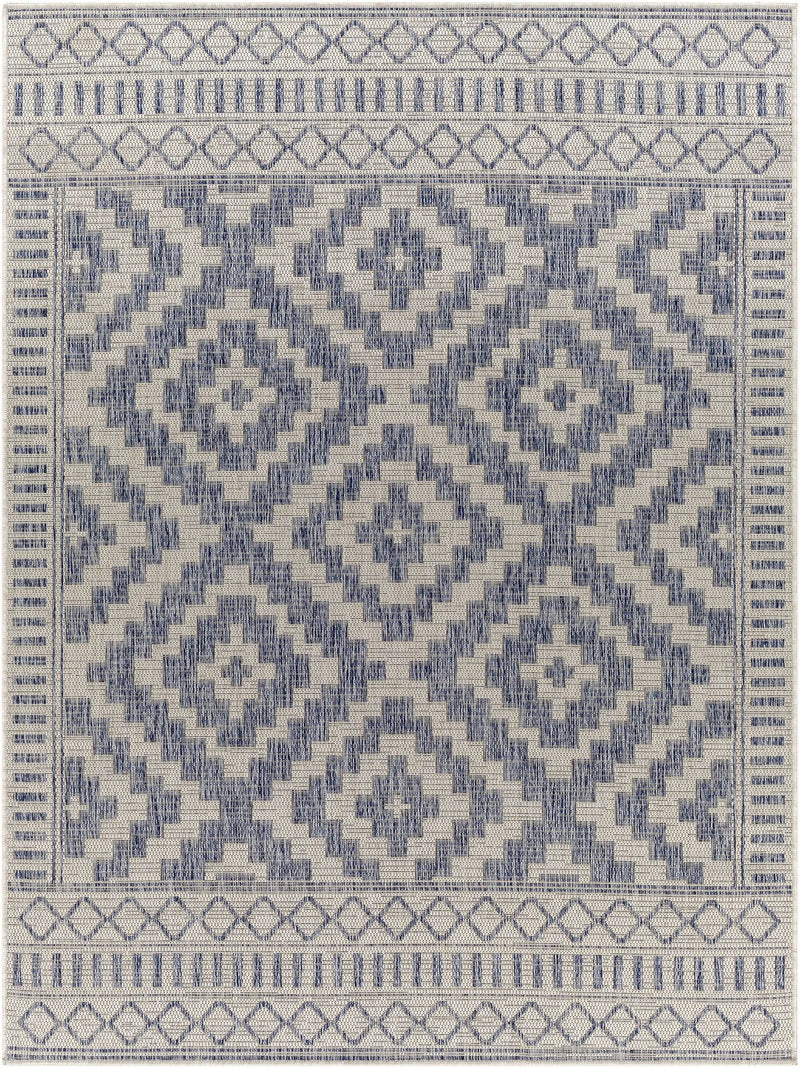Kabala Dark Blue Outdoor Area Rug - Clearance by Boutique Rugs
