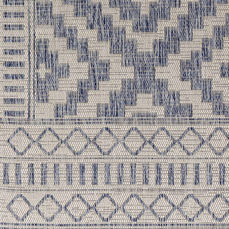 Kabala Dark Blue Outdoor Area Rug - Clearance by Boutique Rugs