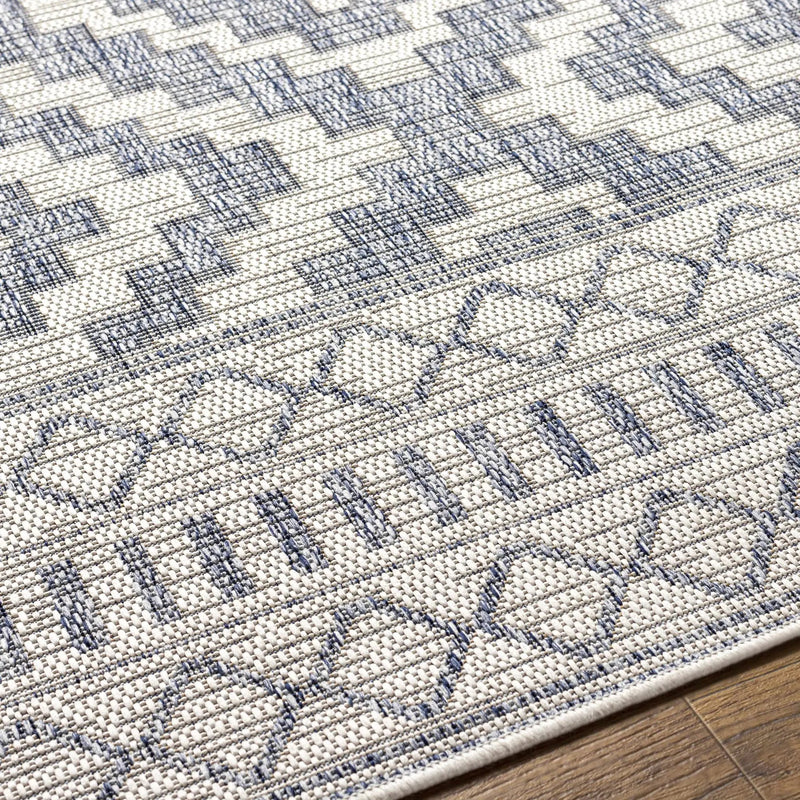 Kabala Dark Blue Outdoor Area Rug - Clearance by Boutique Rugs