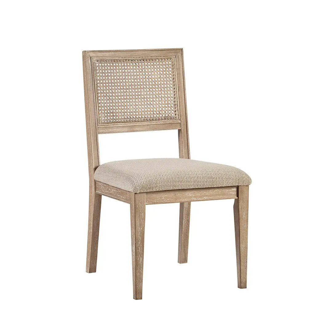 Armless Dining Chair with Cane Back and Tapered Wood Legs - Set of 2 by HouseOfZazla