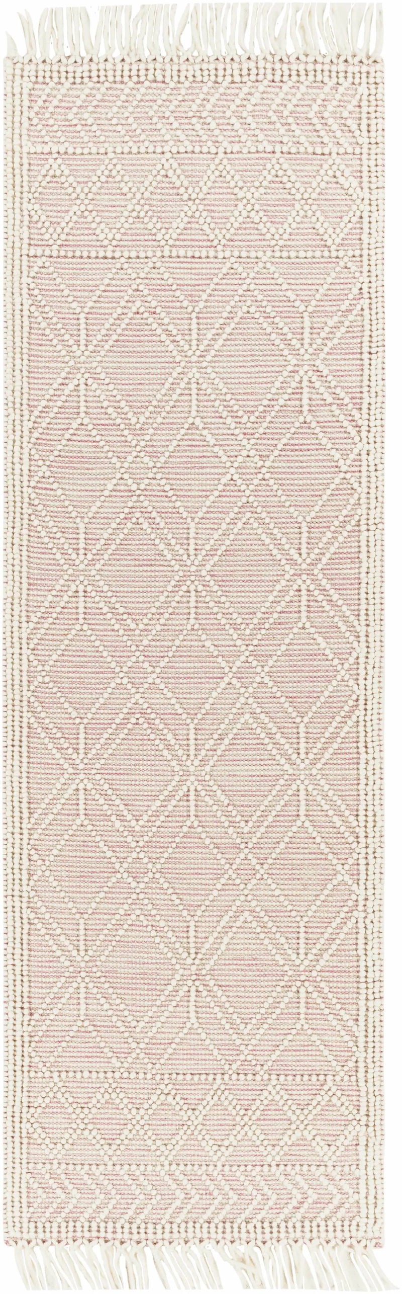 Ramsbury Soft Pink Wool Rug - Clearance by Boutique Rugs