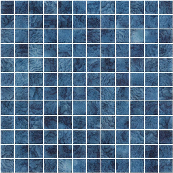 Arrecife Blue Anti Slip 1x1 Glass Mosaics 12x12