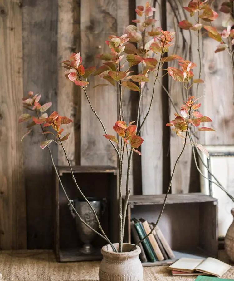 Artificial Silk Bauhinia Tree In Pot by RusticReach
