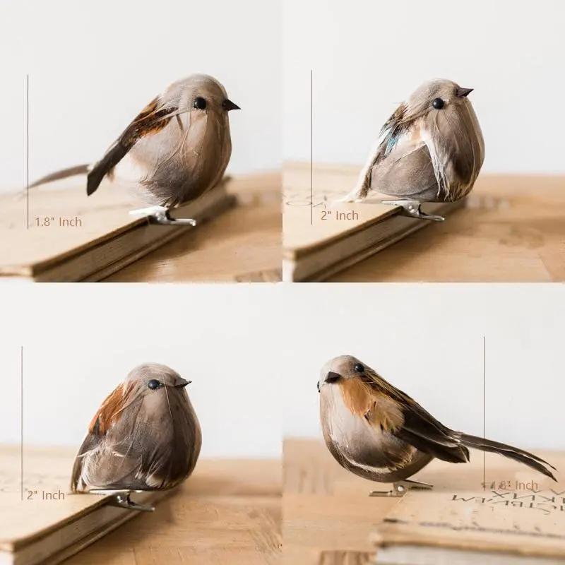 Artificial Bird Ornament Randomly Picked Set of 3 by RusticReach