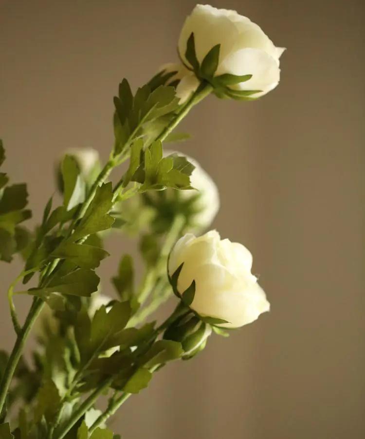 Artificial Flower Buttercup Flower Stem 28" Tall by RusticReach