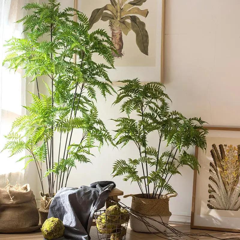 Artificial Green Leaf Fern Tree Faux by RusticReach