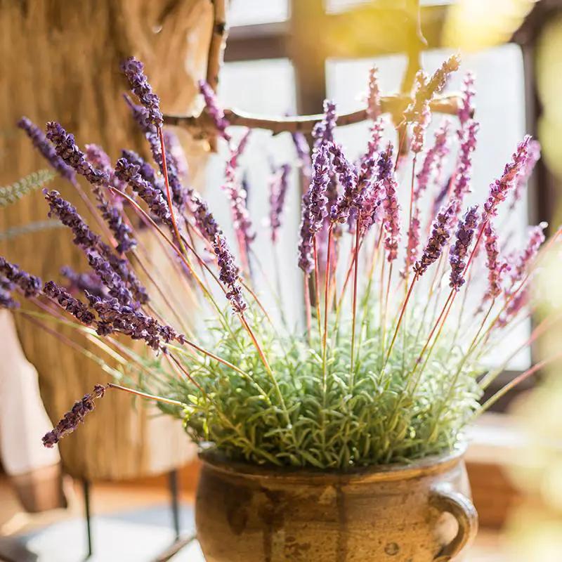 Faux Artificial Lavender Provence Lavender Stem 21" Tall Silk by RusticReach
