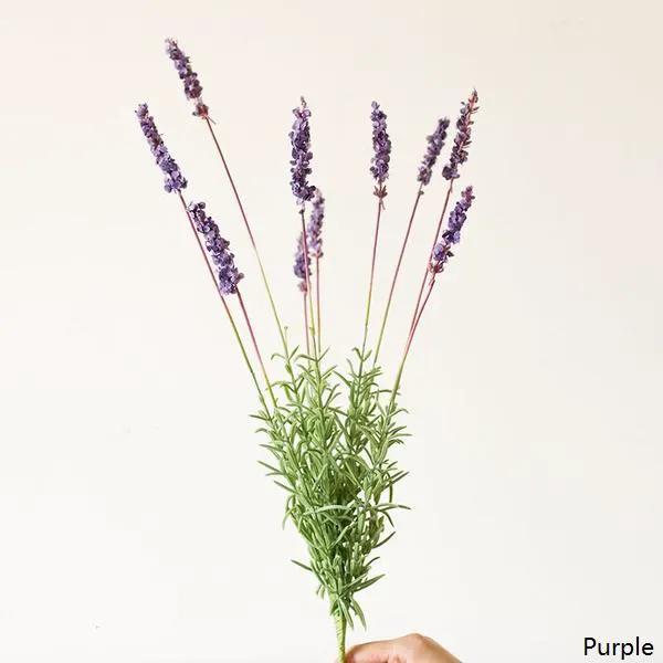 Faux Artificial Lavender Provence Lavender Stem 21" Tall Silk by RusticReach