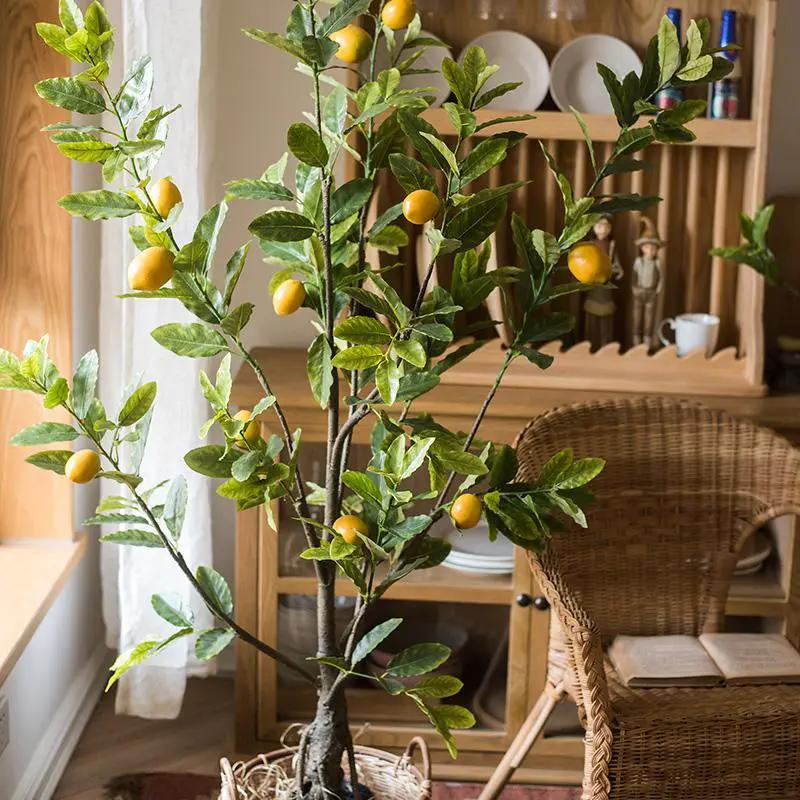 Artificial Lemon Tree In Pot by RusticReach