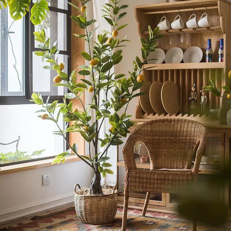 Artificial Lemon Tree In Pot by RusticReach