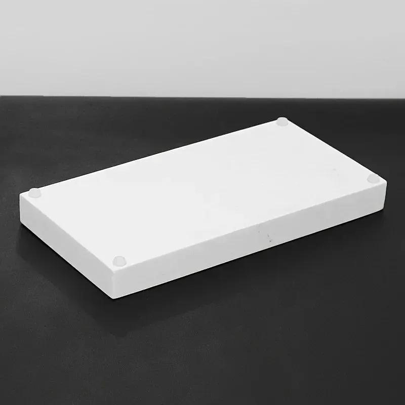 Artificial marble bathroom sink tray, bathroom tray with very good hand feel and texture, suitable for home, hotel, office building and other bathroom storage trays. Bathroom tray, home model room decoration, very good effect by House Of Avana