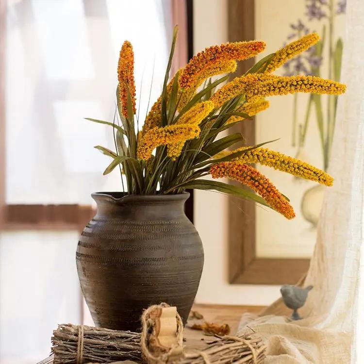 Artificial Millet Stem 37" Tall Faux by RusticReach