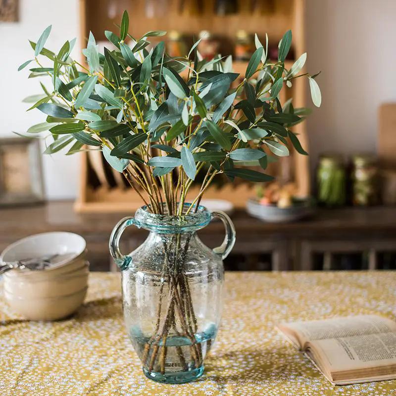 Artificial Faux Olive Leaf Stem by RusticReach