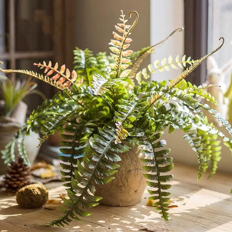 Artificial Faux Plant Big Rock Fern Stem 22" Tall by RusticReach