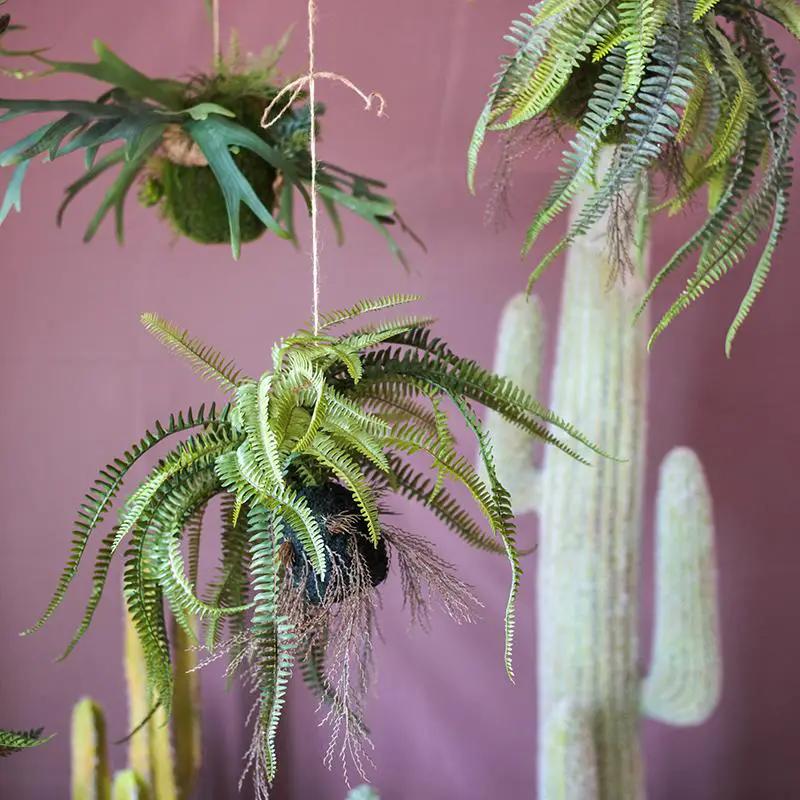 Artificial Plant Hanging Fern Plant Décoration by RusticReach