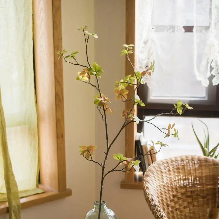 Artificial Faux Plant Japanese Zen Leaf Stem 34" Tall by RusticReach