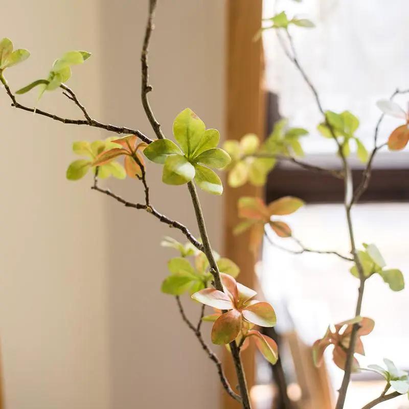 Artificial Faux Plant Japanese Zen Leaf Stem 34" Tall by RusticReach