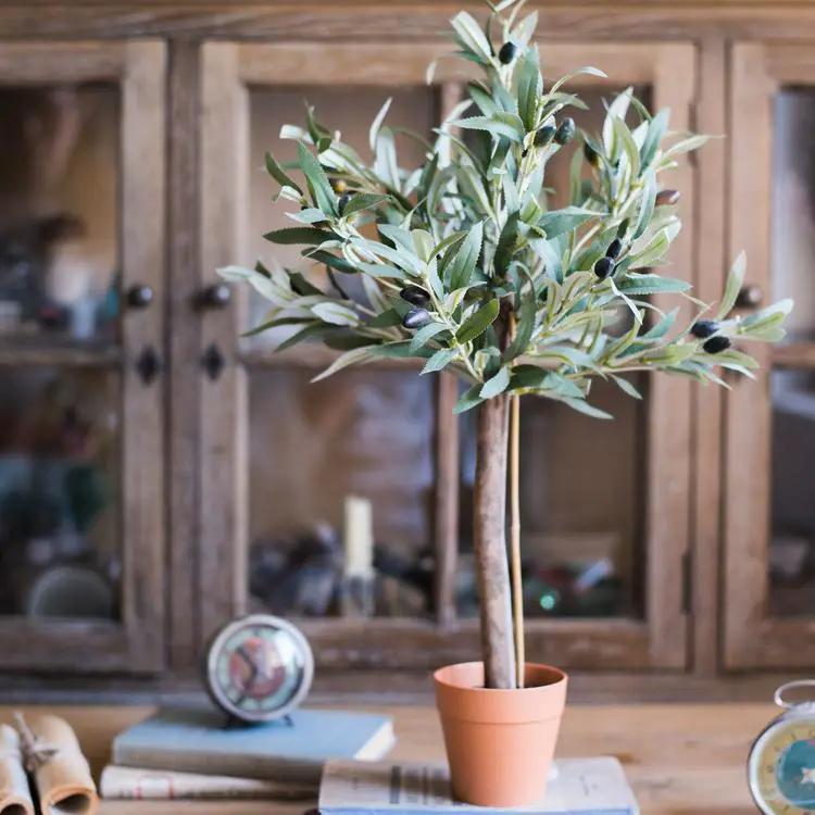 Artificial Small Olive Tree 24" Tall Faux by RusticReach