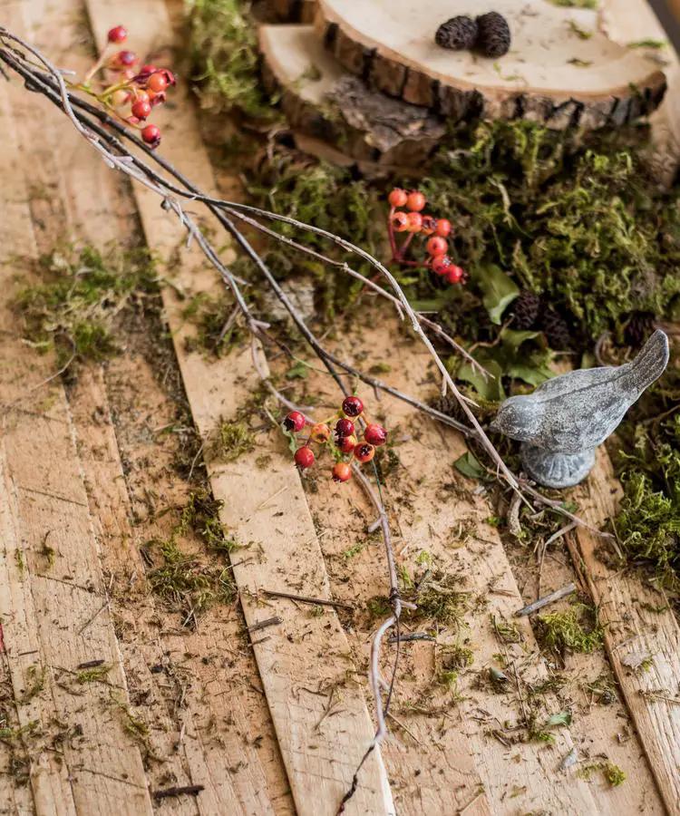 Artificial Vine Orange Faux Berry 39" Long by RusticReach