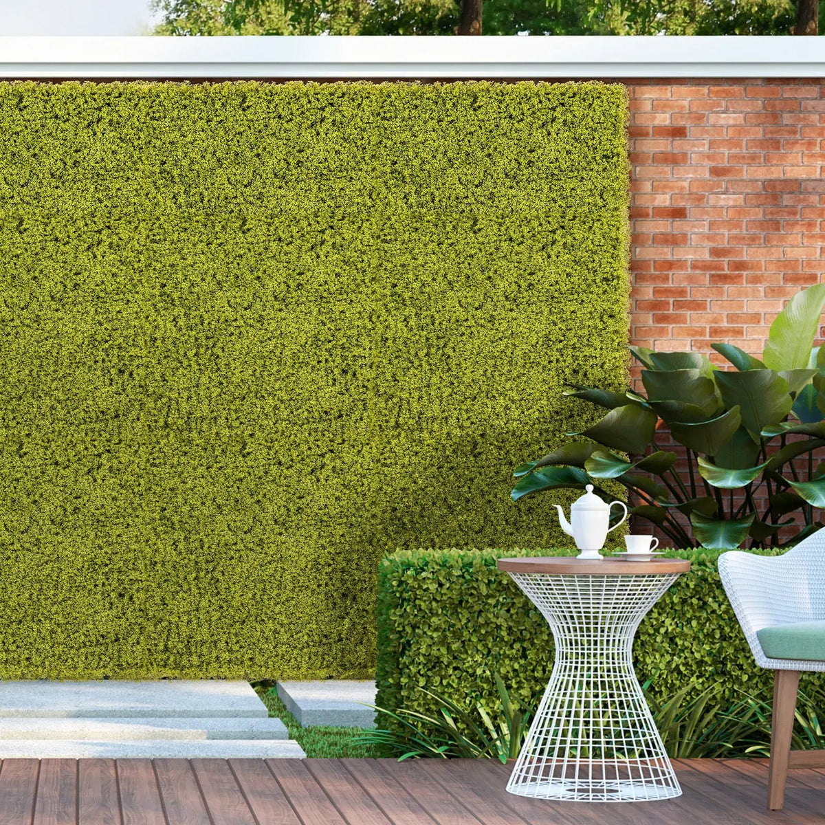 12 Pieces 20 x 20 inches Artificial Grass Wall Panels for Garden Yard Balcony by DirectDeals