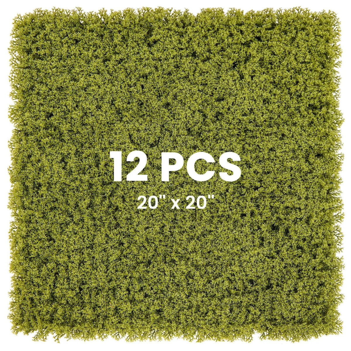 12 Pieces 20 x 20 inches Artificial Grass Wall Panels for Garden Yard Balcony by DirectDeals